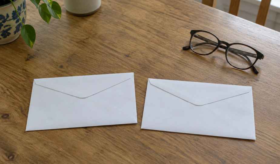 Two envelopes, one visit — not two charges.
